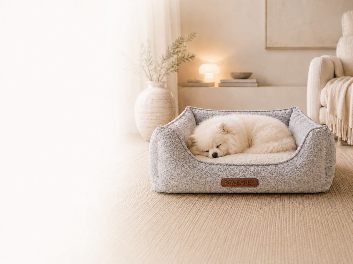 Hund schläft entspannt im Euphoria Hundebett