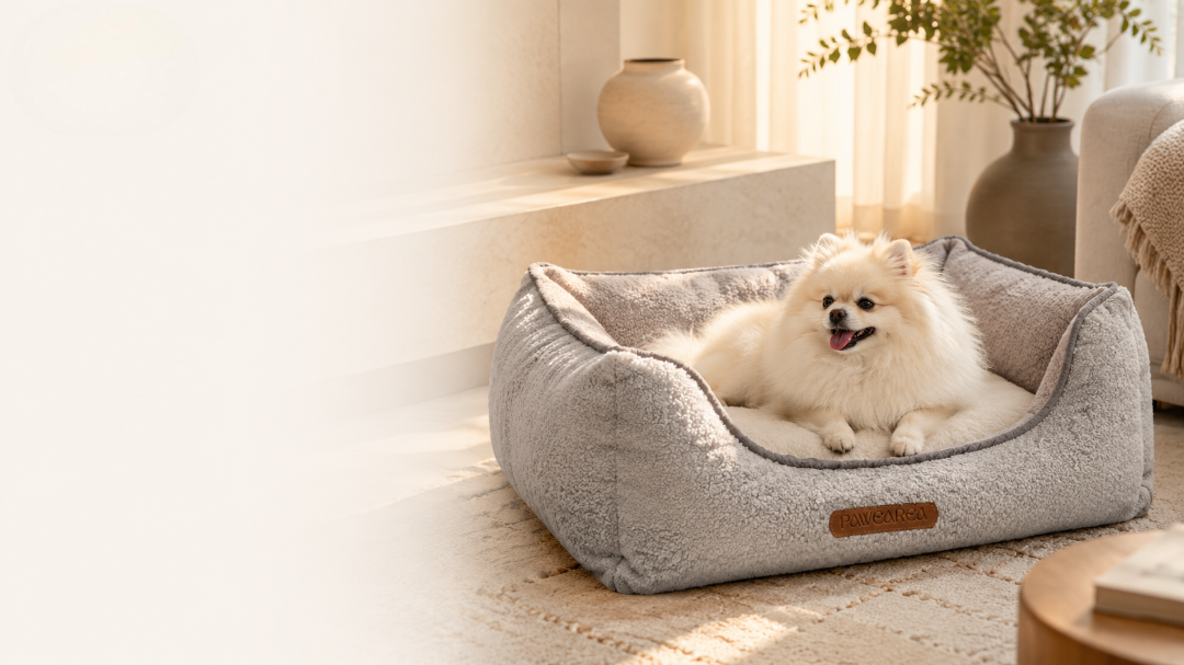 Hund entspannt auf dem Euphoria Hundebett